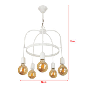 lux.pro Hanglamp Llandudno E27 - 5 varianten