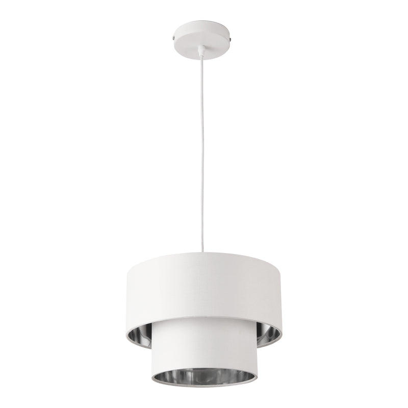 Croquis coté Suspension Lopar E27 en Métal et Textile [lux.pro]