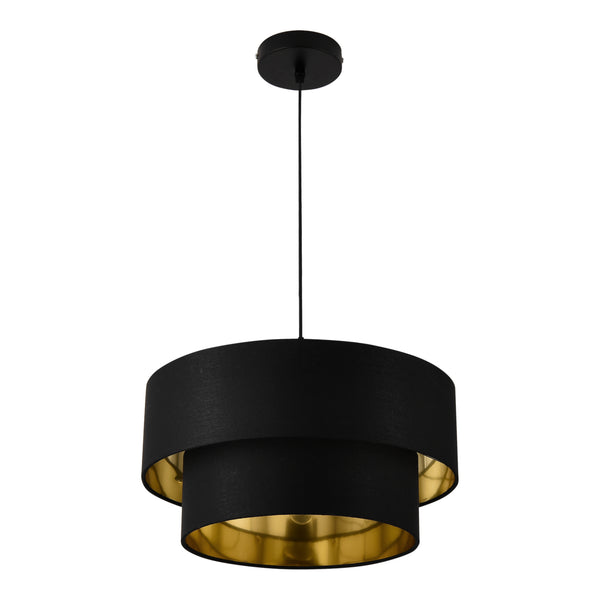 Suspension Lopar E27 en Métal et Textile [lux.pro]