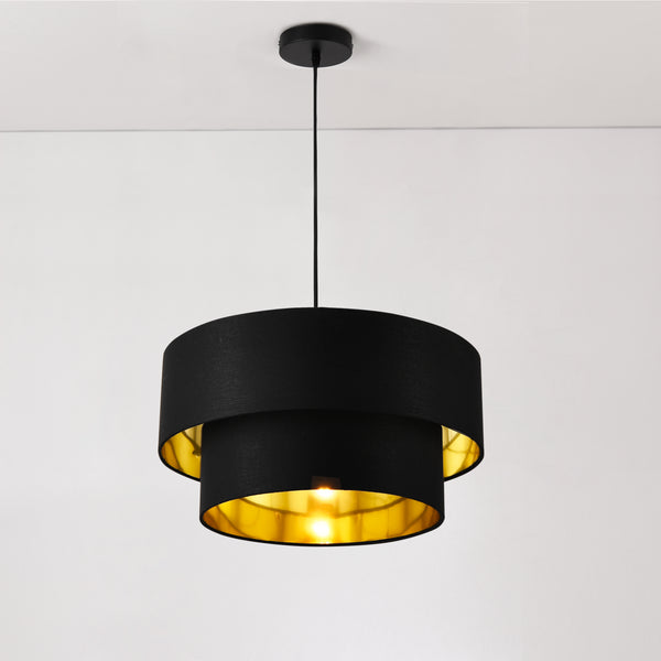 Suspension Lopar E27 en Métal et Textile [lux.pro]