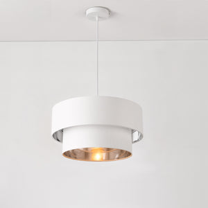 Suspension Lopar E27 en Métal et Textile [lux.pro]
