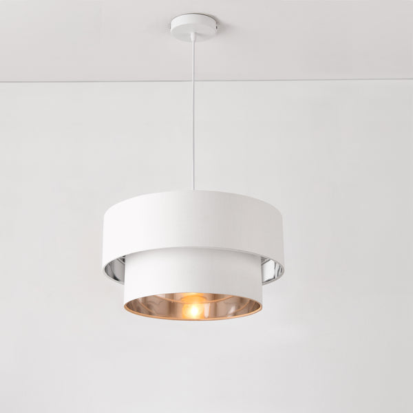 Suspension Lopar E27 en Métal et Textile [lux.pro]