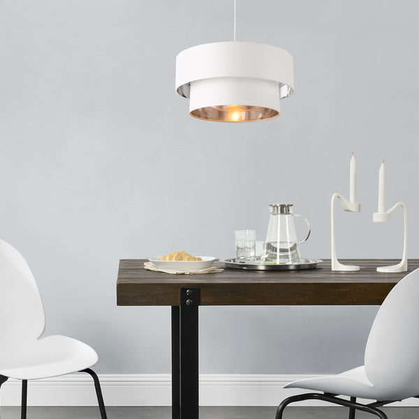 Suspension Lopar E27 en Métal et Textile [lux.pro]