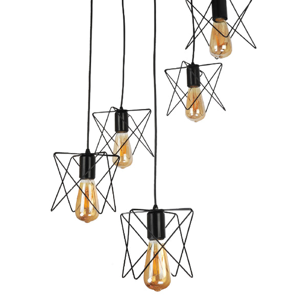Suspension Manningtree E27 noir [lux.pro]