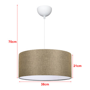 lux.pro Design hanglamp Sutton 21x38 cm E27 - 2 varianten