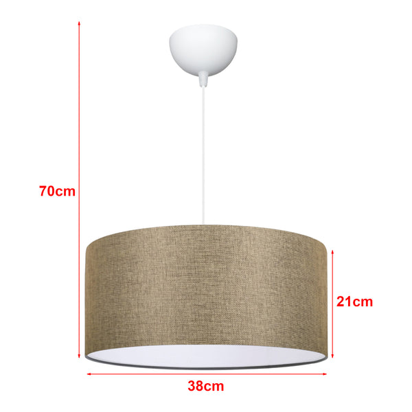 lux.pro Design hanglamp Sutton 21x38 cm E27 - 2 varianten