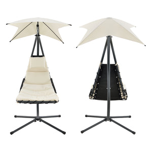 Hangmat met luifel en standaard 166x116x210 cm - 3 varianten
