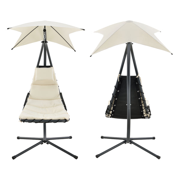 Hangmat met luifel en standaard 166x116x210 cm - 3 varianten