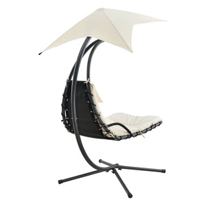 Hangmat met luifel en standaard 166x116x210 cm - 3 varianten