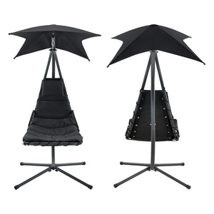 Hangmat met luifel en standaard 166x116x210 cm - 3 varianten