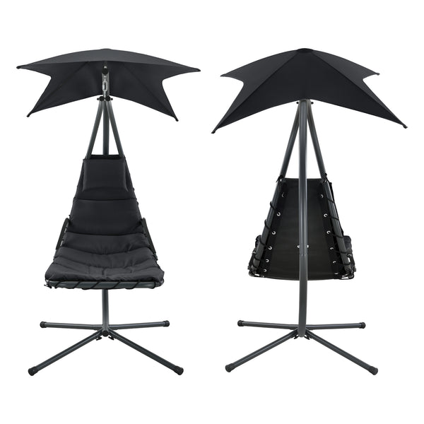 Hangmat met luifel en standaard 166x116x210 cm - 3 varianten