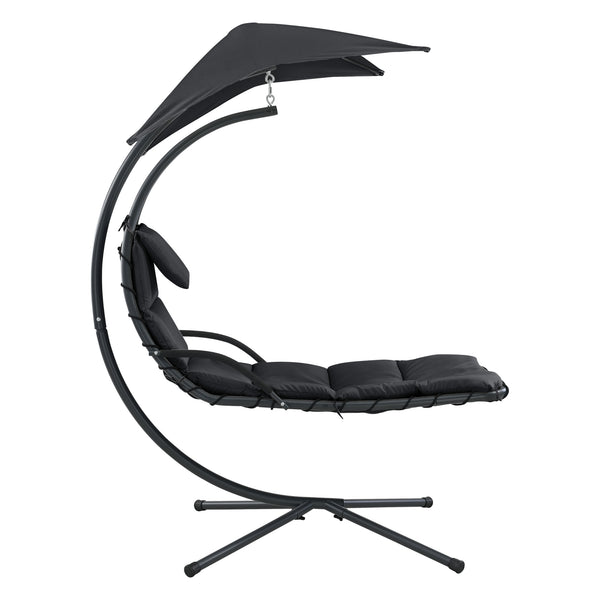 Hangmat met luifel en standaard 166x116x210 cm - 3 varianten