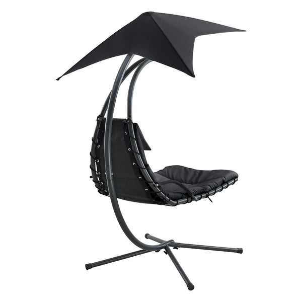 Hangmat met luifel en standaard 166x116x210 cm - 3 varianten