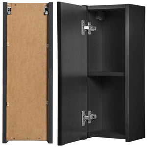 Armoire murale de salle de bain Newport noir [en.casa]