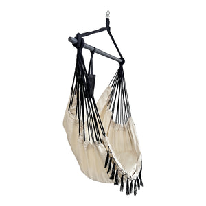[en.casa] Hangstoel Aranga met 2 kussens max 120 kg - 2 varianten