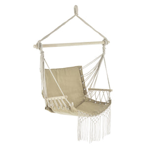 Fauteuil Suspendu à Franges Bahia Jusqu'à 150 kg 120 x 100 x 65 cm [casa.pro]