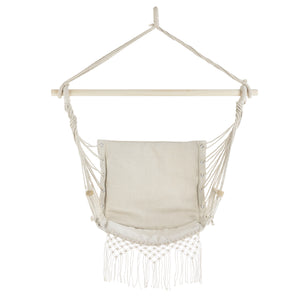 Fauteuil Suspendu à Franges Bahia Jusqu'à 150 kg 120 x 100 x 65 cm [casa.pro]