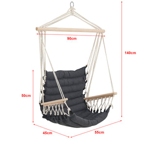 [en.casa] Katoenen hangstoel Bariloche max 100 kg - 2 varianten