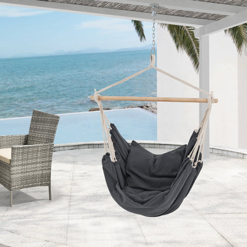 Fauteuil suspendu Peralvillo avec coussins 175 x 130 cm [en.casa]