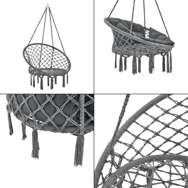 Hangstoel Kailua met kussen katoen max 150 kg - 3 varianten