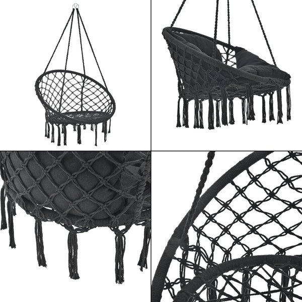 Hangstoel Kailua met kussen katoen max 150 kg - 3 varianten