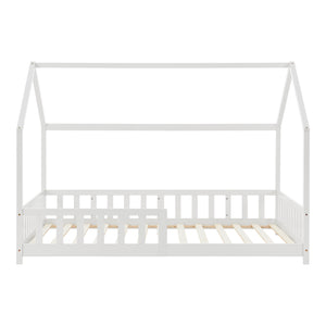 Kinderbed Hesel huisbed met matras en uitvalbeveiliging [en.casa] [neu.haus]