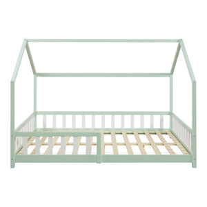 Kinderbed Hesel huisbed met uitvalbeveiliging [en.casa]