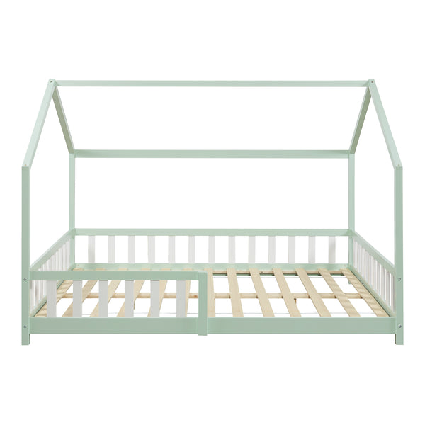 Kinderbed Hesel huisbed met uitvalbeveiliging [en.casa]