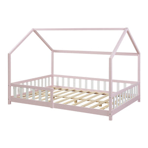 Kinderbed Hesel huisbed met uitvalbeveiliging [en.casa]