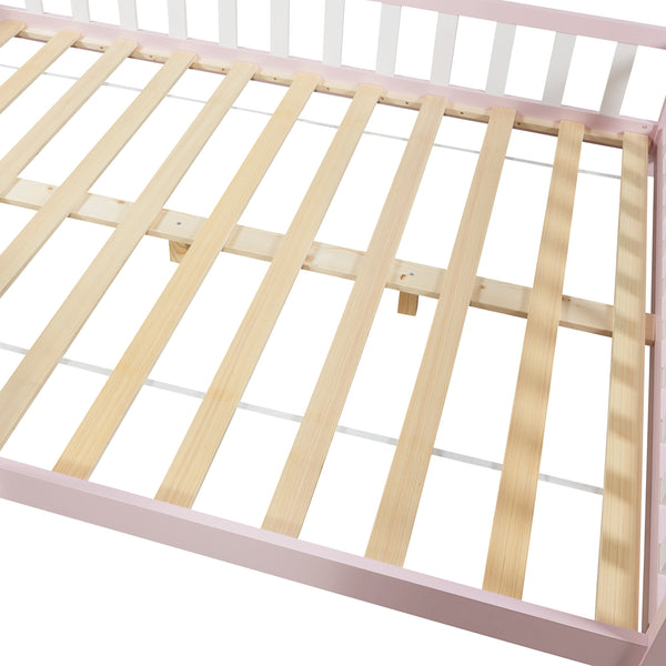 Kinderbed Hesel huisbed met uitvalbeveiliging [en.casa]