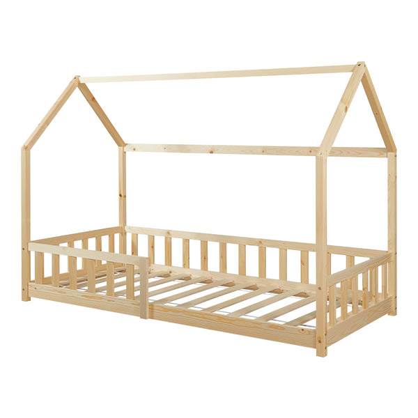 Kinderbed Hesel huisbed met uitvalbeveiliging [en.casa]