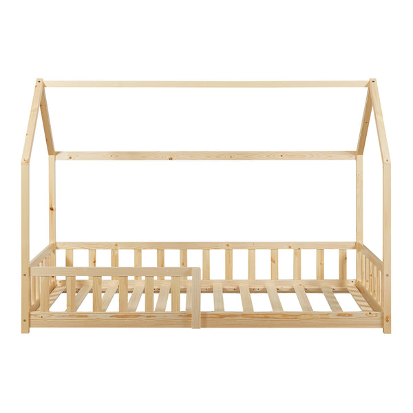 Kinderbed Hesel huisbed met uitvalbeveiliging [en.casa]