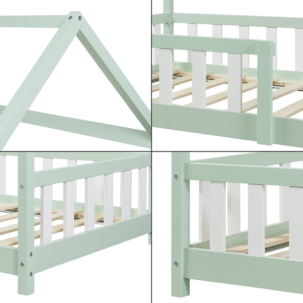 Lit cabane Hesel bois de pin [en.casa]