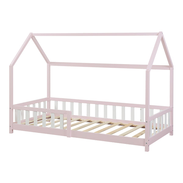 Kinderbed Hesel huisbed met uitvalbeveiliging [en.casa]