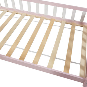 Kinderbed Hesel huisbed met uitvalbeveiliging [en.casa]