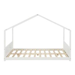 Kinderbed Simo huisbed wit [en.casa]