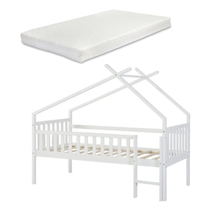 Kinderbed Sotkamo huisbed met matras 90x200 cm [en.casa]