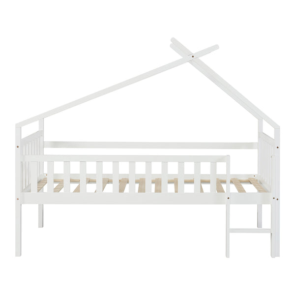 Kinderbed Sotkamo huisbed met matras 90x200 cm [en.casa]