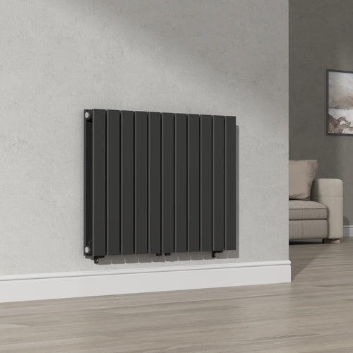 Radiateur à panneaux double Nore 1097 W acier 60 x 80 cm noir [neu.haus]