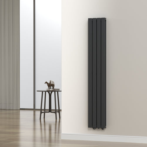 Radiateur à panneaux double Nore 1122 W acier 180 x 30 x 7 cm noir [neu.haus]