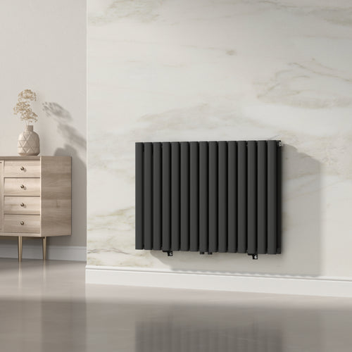 Radiateur à panneaux double Nore 1180 W acier 60 x 90 cm noir [neu.haus]