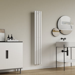 Radiateur à panneau plat Nore 438 W acier 160 x 24 cm blanc [neu.haus]