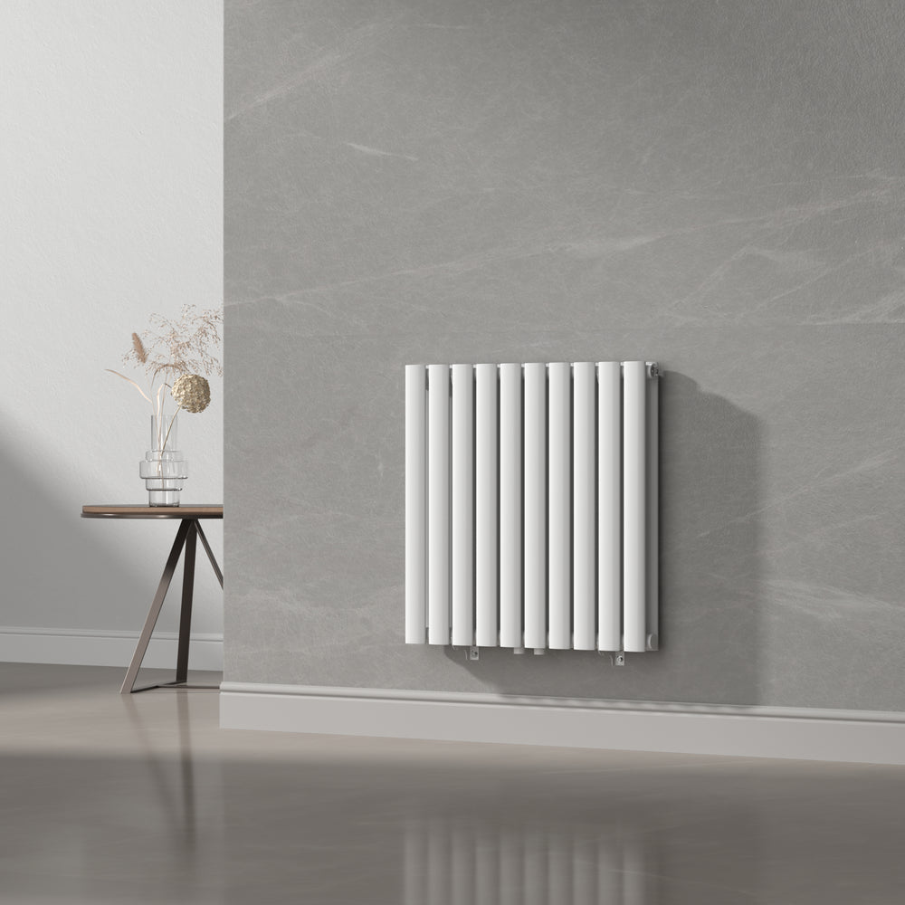 Radiateur à panneaux double Nore 800 W acier 60 x 60 cm blanc [neu.haus]