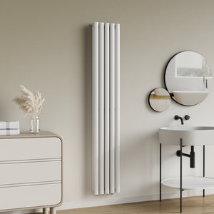 Radiateur à panneaux double Nore 1122 W acier 180 x 30 x 8 cm blanc [neu.haus]
