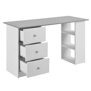 Bureau Lemberg met 3 laden en vakken 120x49x72 cm - verschillende kleuren
