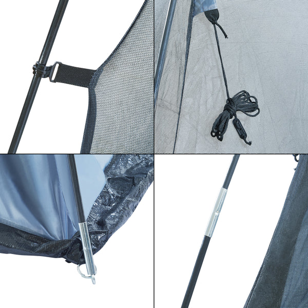 pro.tec Paviljoen Beekdaelen met klamboe 305x305x213 cm - 2 varianten