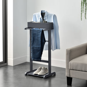 [en.casa]® Kledingrek met opbergdoos en bodemplank staand - verschillende kleuren