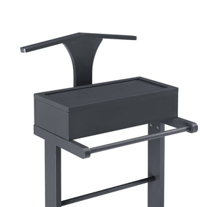 [en.casa]® Kledingrek met opbergdoos en bodemplank staand - verschillende kleuren