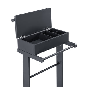 [en.casa]® Kledingrek met opbergdoos en bodemplank staand - verschillende kleuren