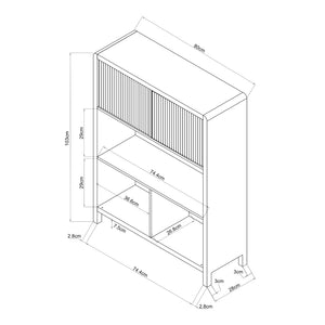 Commode Lukkodso [en.casa] 